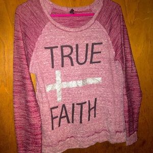 True apparel faith and love shirt